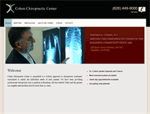 Tablet Screenshot of cohen-chiropractic.com